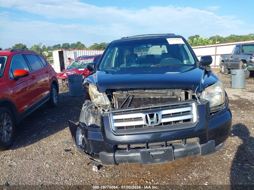 2006 Honda Pilot Ex VIN: 5FNYF28466B001488 Lot: 39775064