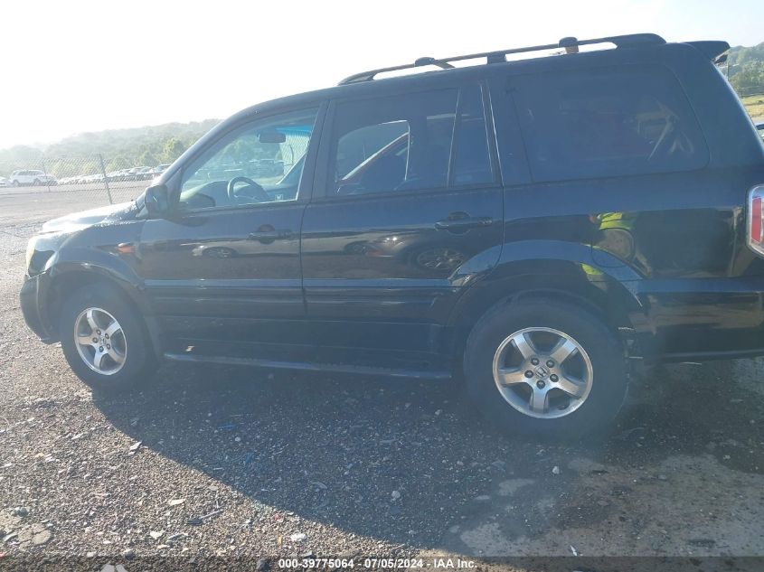 2006 Honda Pilot Ex VIN: 5FNYF28466B001488 Lot: 39775064