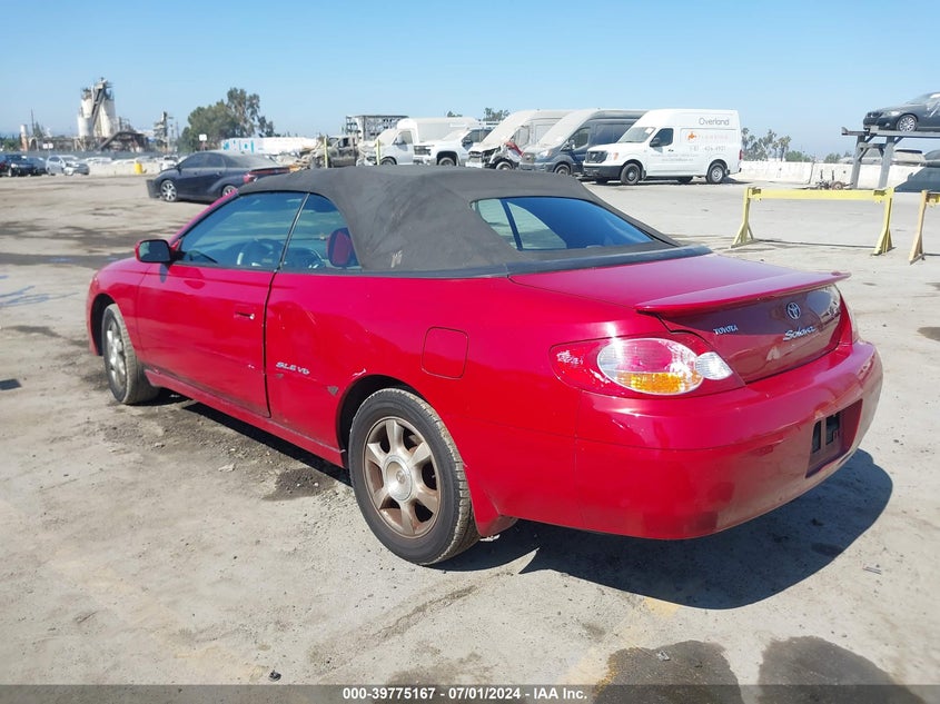 2002 Toyota Camry Solara Sle V6 VIN: 2T1FF28P12C576632 Lot: 39775167