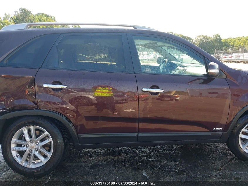 2015 Kia Sorento Lx VIN: 5XYKTCA69FG653286 Lot: 39775180