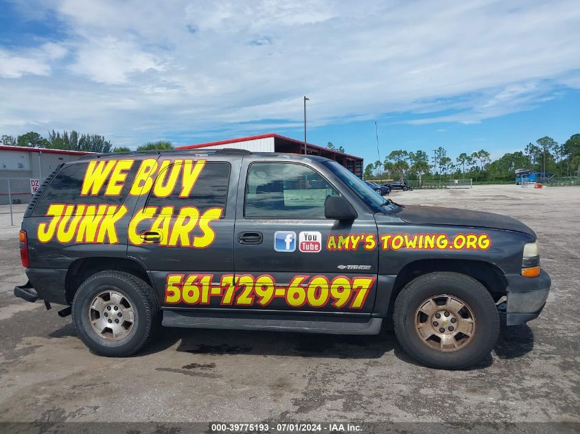 2003 Chevrolet Tahoe Ls VIN: 1GNEC13V43R282788 Lot: 39775193