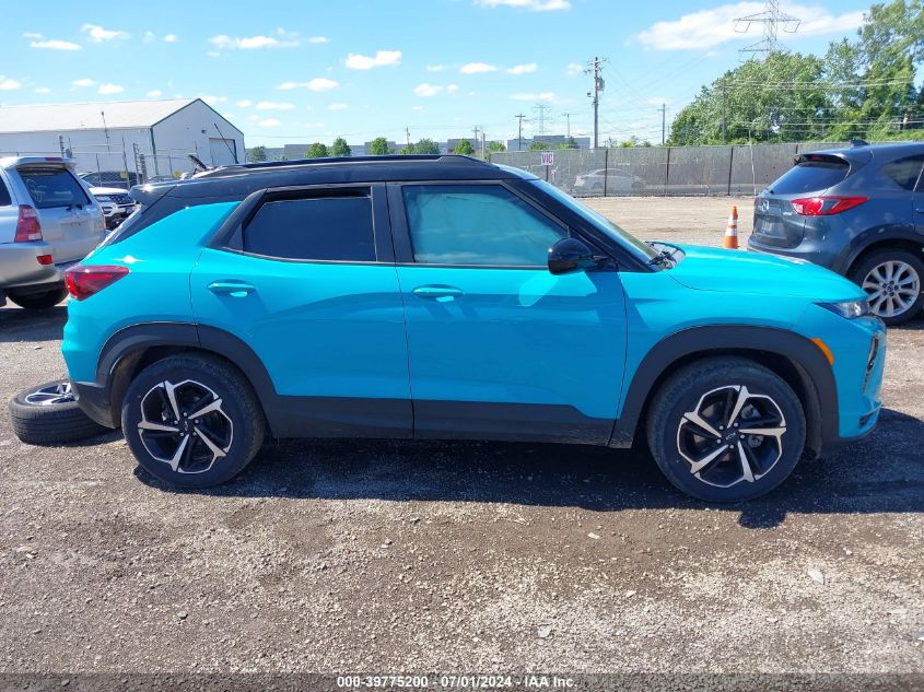 2021 Chevrolet Trailblazer Fwd Rs VIN: KL79MTSLXMB163041 Lot: 39775200