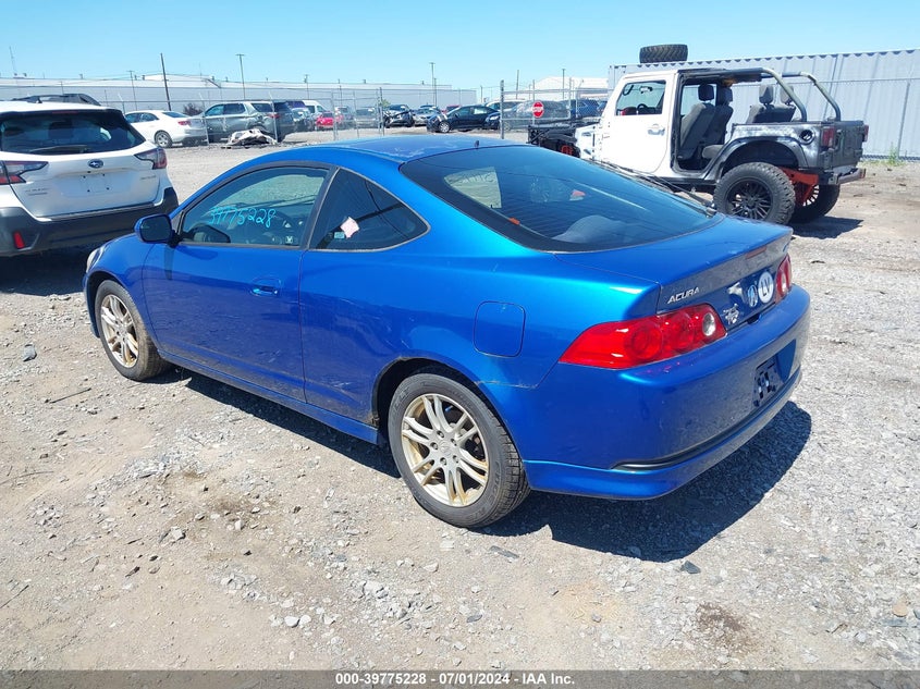 2006 Acura Rsx VIN: JH4DC53836S012730 Lot: 39775228