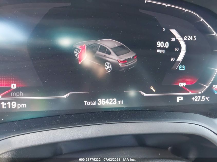 2020 BMW 330I VIN: 3MW5R1J01L8B16430 Lot: 39775232