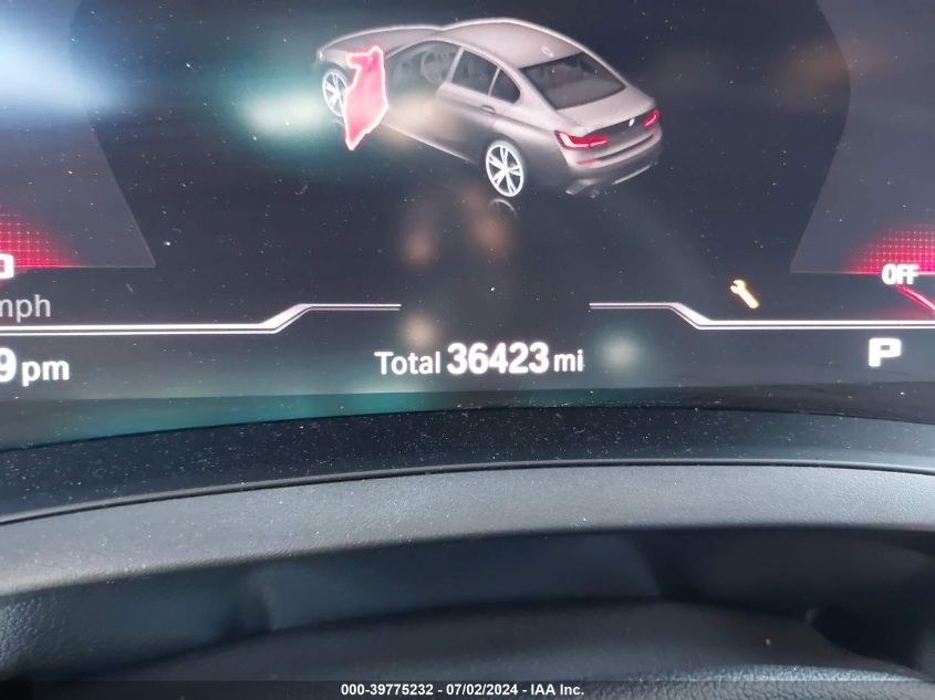 2020 BMW 330I VIN: 3MW5R1J01L8B16430 Lot: 39775232