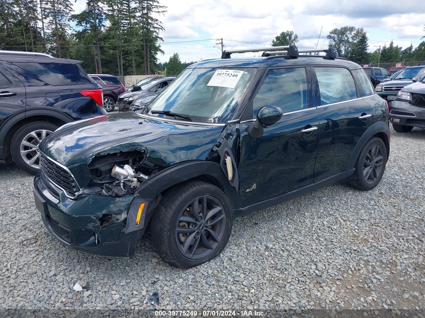 2013 Mini Countryman Cooper S VIN: WMWZC5C57DWP32824 Lot: 39775240