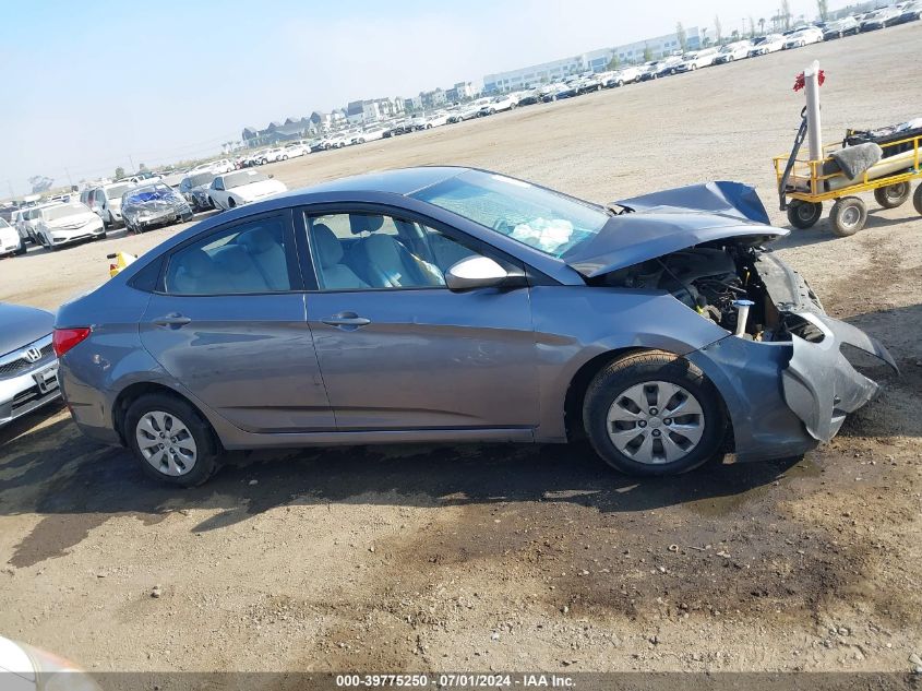 2016 Hyundai Accent Se VIN: KMHCT4AE1GU996672 Lot: 39775250