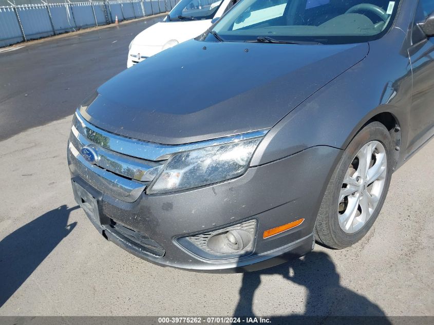 2012 Ford Fusion Se VIN: 3FAHP0HA1CR199615 Lot: 39775262