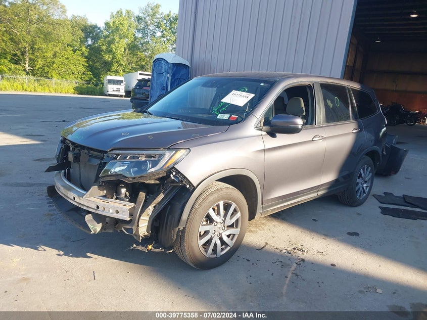 VIN 5FNYF6H34KB083665 2019 HONDA PILOT EX