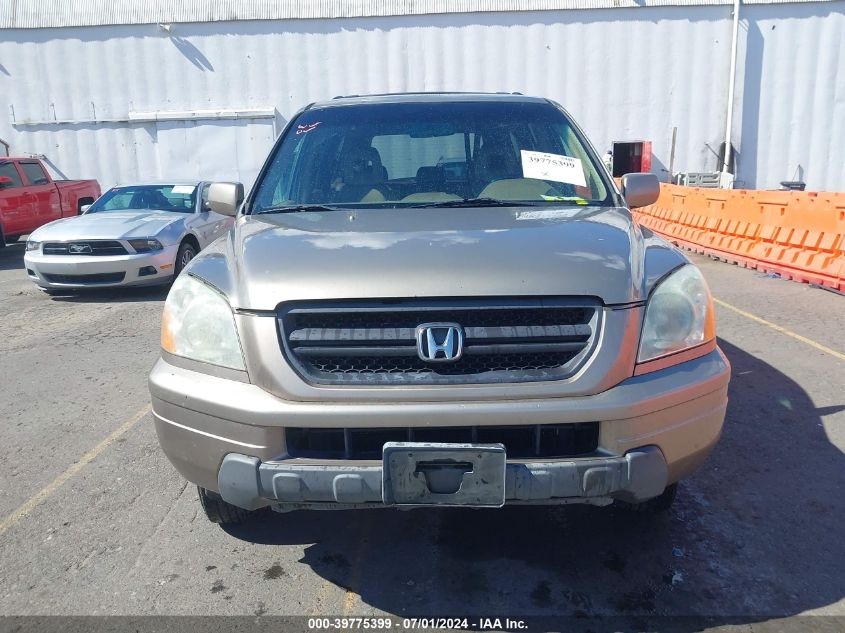 2003 Honda Pilot Ex-L VIN: 2HKYF18593H579956 Lot: 39775399