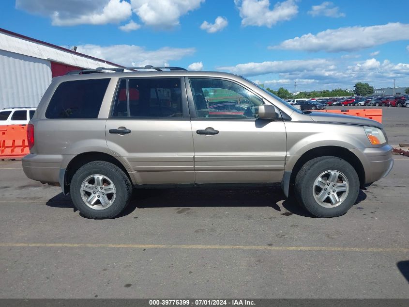 2003 Honda Pilot Ex-L VIN: 2HKYF18593H579956 Lot: 39775399