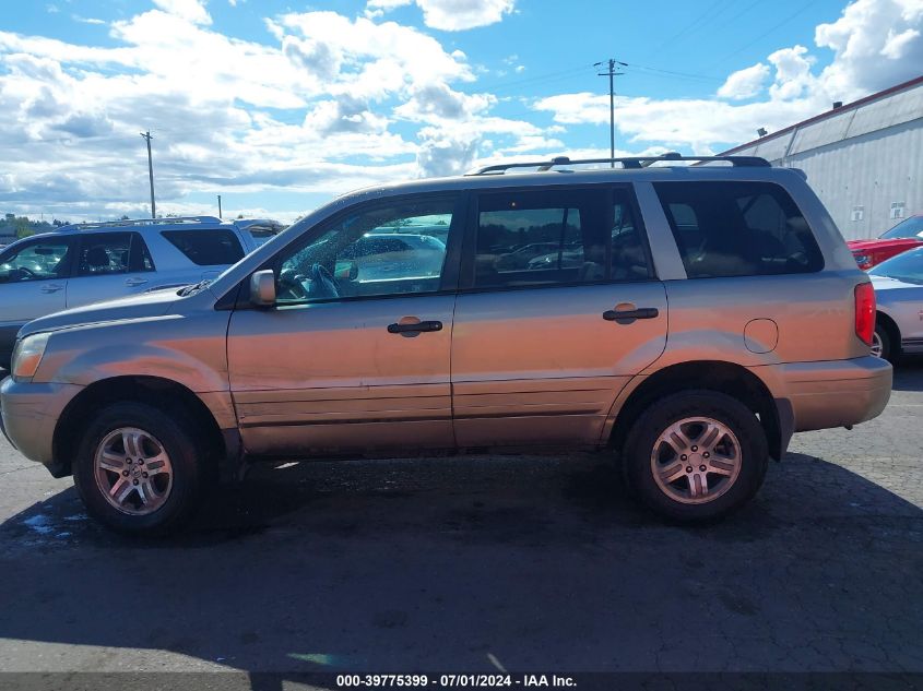 2003 Honda Pilot Ex-L VIN: 2HKYF18593H579956 Lot: 39775399