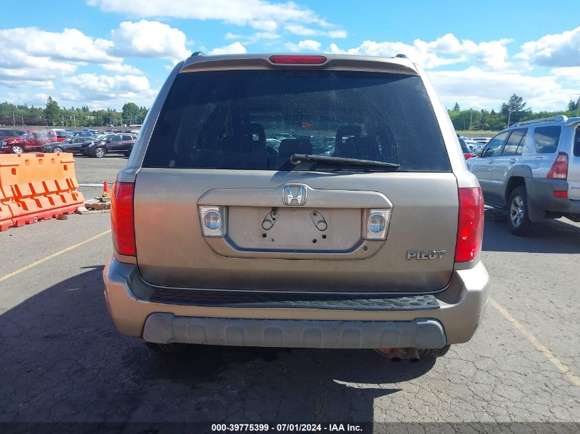 2003 Honda Pilot Ex-L VIN: 2HKYF18593H579956 Lot: 39775399