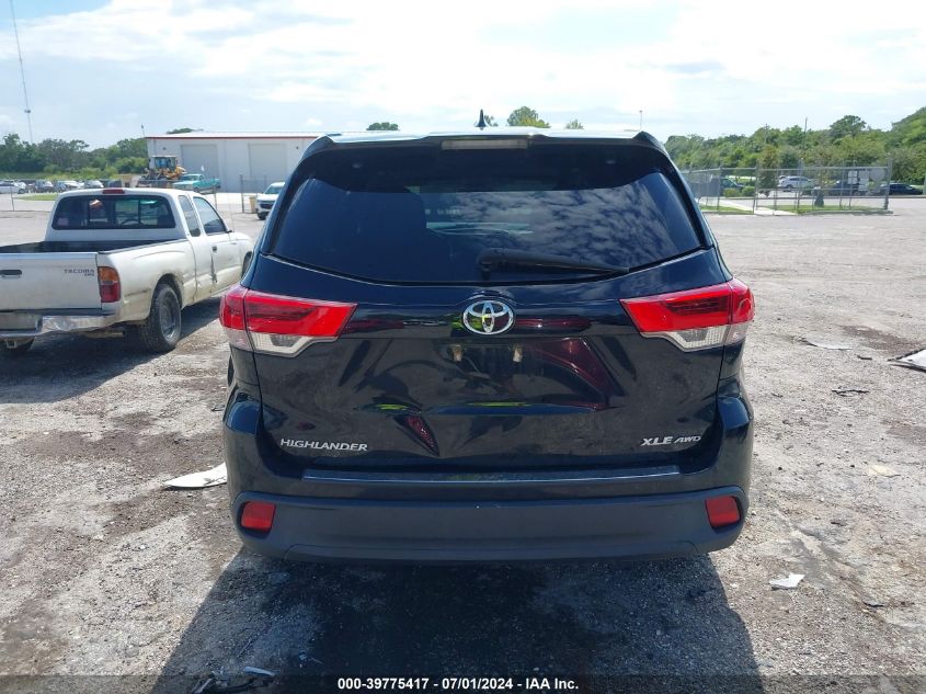 2018 Toyota Highlander Xle VIN: 5TDJZRFH9JS532597 Lot: 39775417