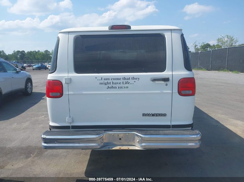 2001 Dodge Ram Wagon 3500 VIN: 2B5WB35ZX1K560243 Lot: 39775459