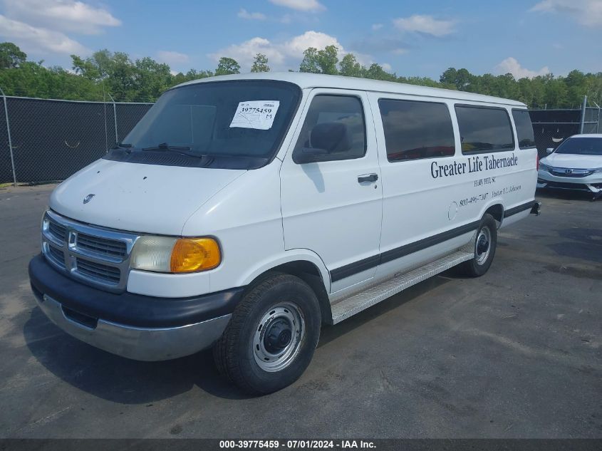 2001 Dodge Ram Wagon 3500 VIN: 2B5WB35ZX1K560243 Lot: 39775459