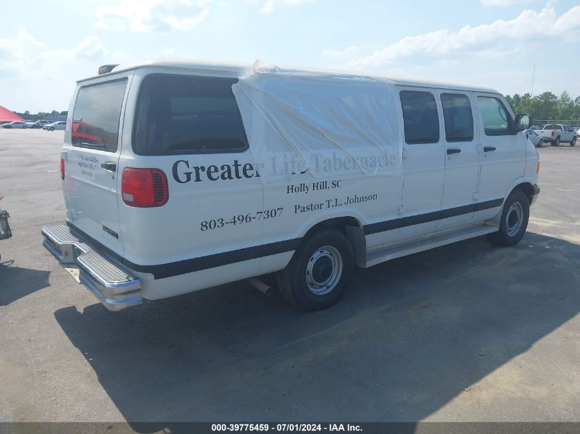 2001 Dodge Ram Wagon 3500 VIN: 2B5WB35ZX1K560243 Lot: 39775459