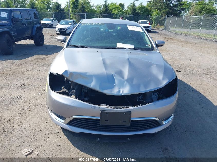 2015 Chrysler 200 Limited VIN: 1C3CCCAB0FN611104 Lot: 39775484