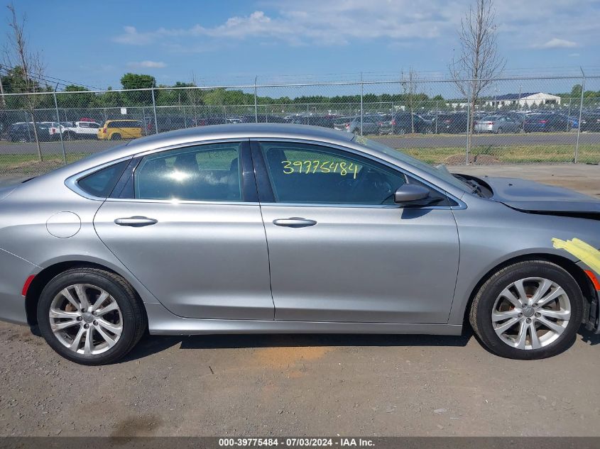 2015 Chrysler 200 Limited VIN: 1C3CCCAB0FN611104 Lot: 39775484