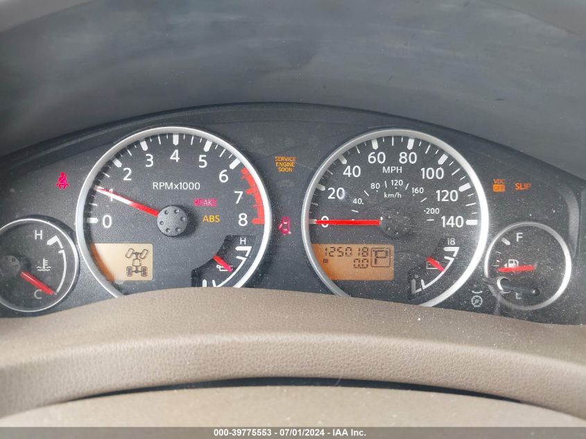 2005 Nissan Pathfinder Le VIN: 5N1AR18WX5C708296 Lot: 39775553