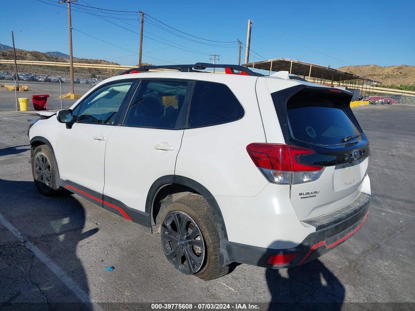 VIN JF2SKARCXMH566780 2021 SUBARU FORESTER SPORT
