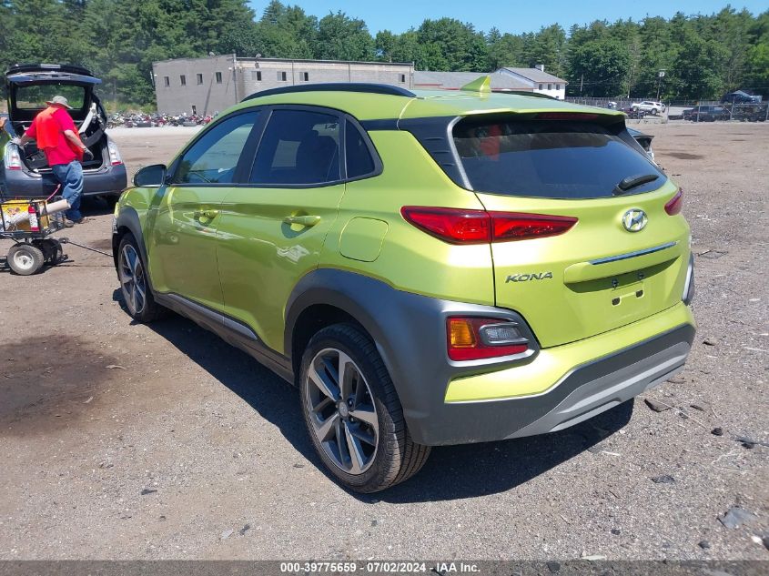 2020 Hyundai Kona Limited VIN: KM8K3CA58LU500556 Lot: 39775659