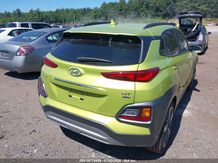 2020 Hyundai Kona Limited VIN: KM8K3CA58LU500556 Lot: 39775659