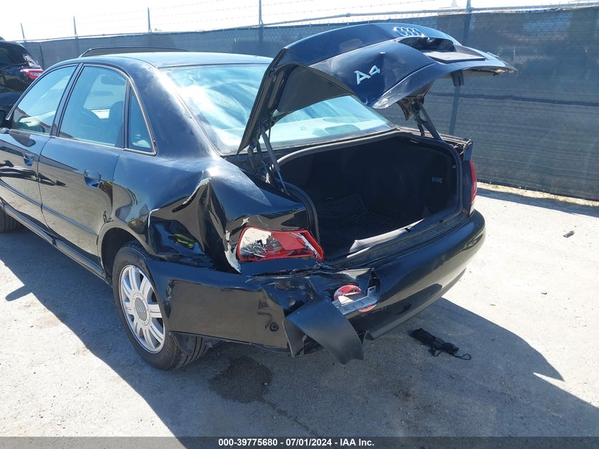 2001 Audi A4 1.8 T VIN: WAUDC68D31A072581 Lot: 39775680