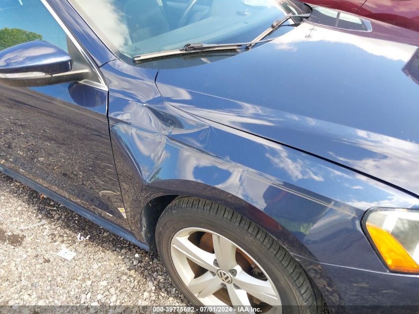 2012 Volkswagen Passat Se W/Sunroof VIN: 1VWBH7A35CC032347 Lot: 39775692