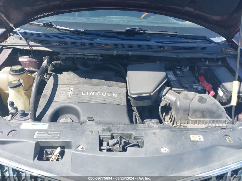 2011 Lincoln Mkx VIN: 2LMDJ6JK2BBJ12267 Lot: 39775694