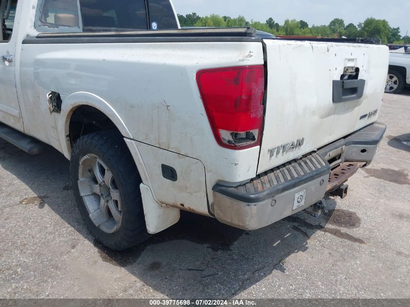 2008 Nissan Titan Le VIN: 1N6BA07F98N320557 Lot: 39775698