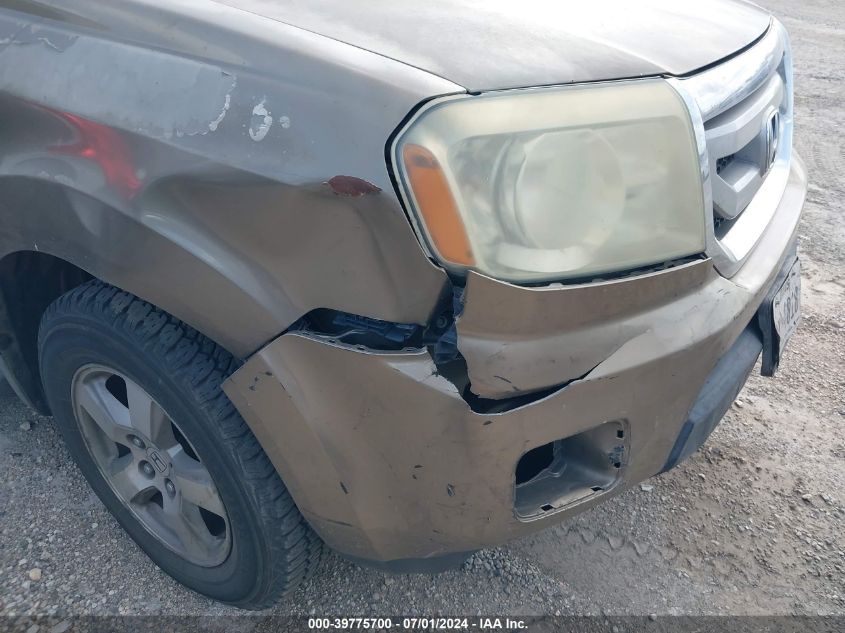 2009 Honda Pilot Ex-L VIN: 5FNYF38639B013657 Lot: 39775700