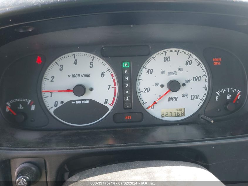 2002 Isuzu Rodeo Sport S 3.2L V6 Hard Top/S 3.2L V6 Soft Top VIN: 4S2CK57W024307859 Lot: 39775714