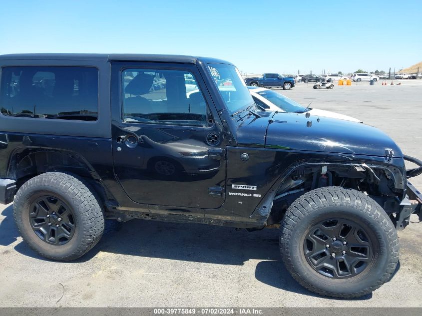 2014 Jeep Wrangler Sport VIN: 1C4AJWAG0EL135579 Lot: 39775849