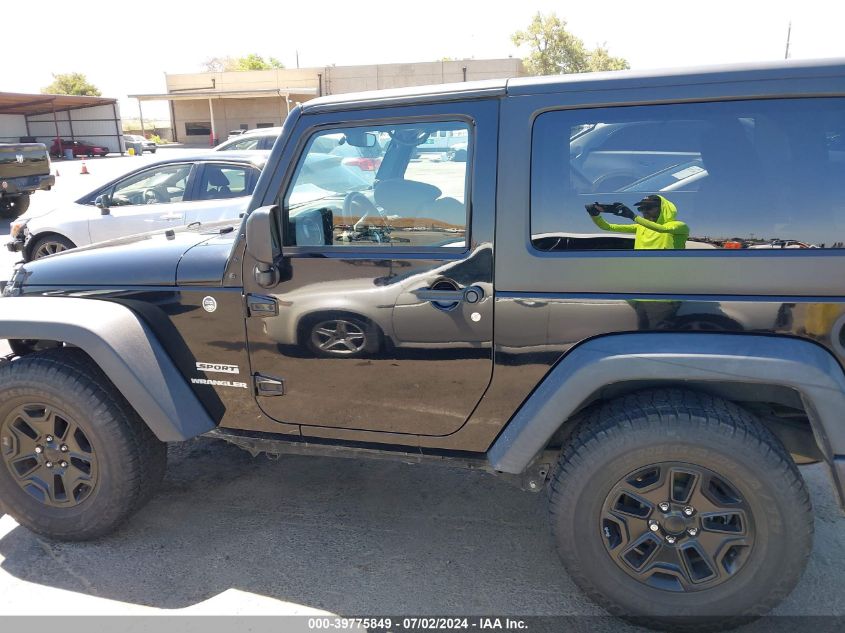 2014 Jeep Wrangler Sport VIN: 1C4AJWAG0EL135579 Lot: 39775849