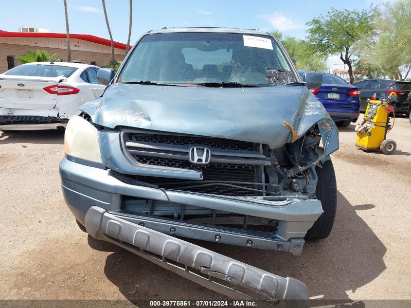2005 Honda Pilot Ex VIN: 2HKYF184X5H501258 Lot: 39775861