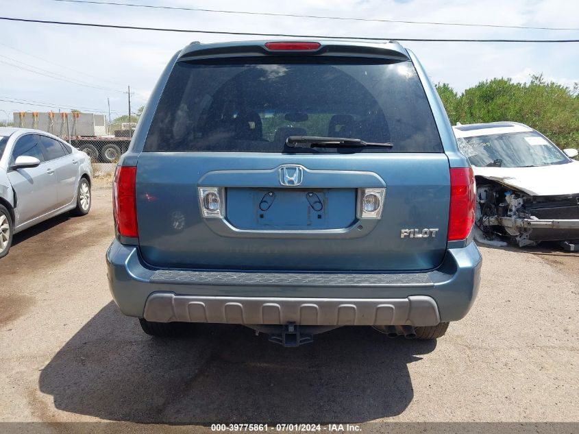 2005 Honda Pilot Ex VIN: 2HKYF184X5H501258 Lot: 39775861