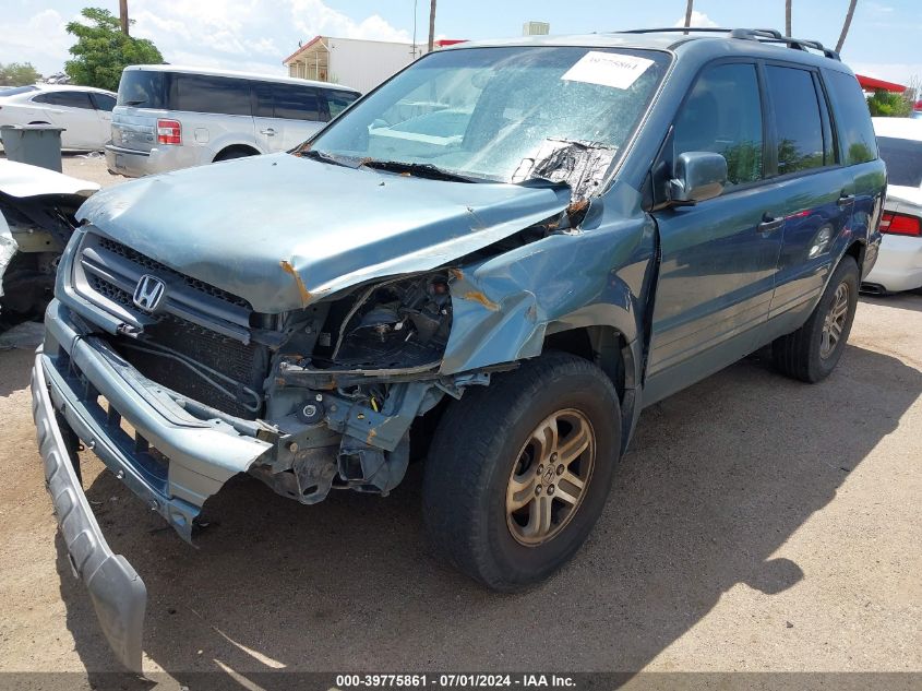 2005 Honda Pilot Ex VIN: 2HKYF184X5H501258 Lot: 39775861