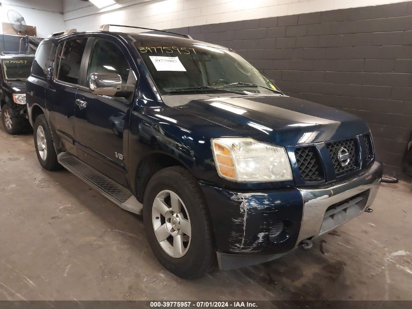 2006 Nissan Armada Se VIN: 5N1AA08B26N703078 Lot: 39775957