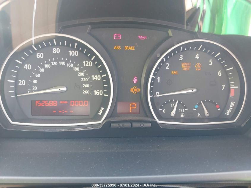 2007 BMW X3 3.0Si VIN: WBXPC93437WF27276 Lot: 39775998