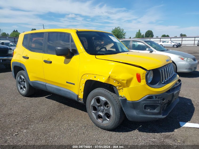 2016 Jeep Renegade Sport VIN: ZACCJBAW8GPC57629 Lot: 39776001