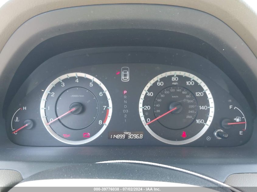 2010 Honda Accord 2.4 Ex-L VIN: 1HGCP2F82AA173744 Lot: 39776038