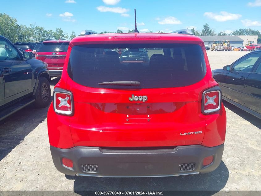 2016 Jeep Renegade Limited VIN: ZACCJADT4GPD14274 Lot: 39776049