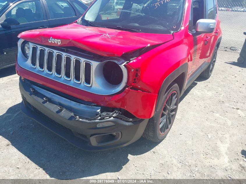 2016 Jeep Renegade Limited VIN: ZACCJADT4GPD14274 Lot: 39776049
