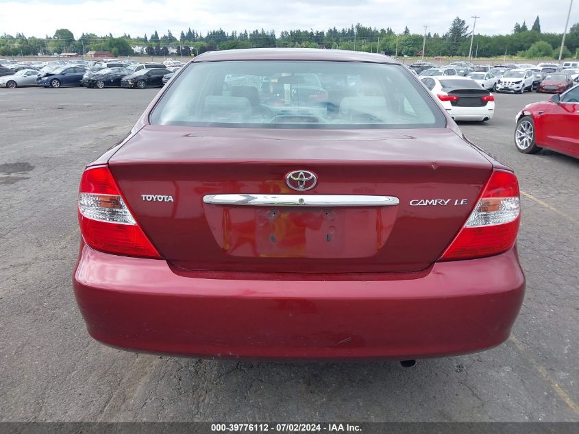 2004 Toyota Camry Le VIN: 4T1BE32K94U360467 Lot: 39776112
