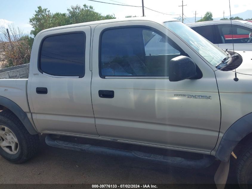 2001 Toyota Tacoma Double Cab Prerunner VIN: 5TEGN92N41Z783046 Lot: 39776133