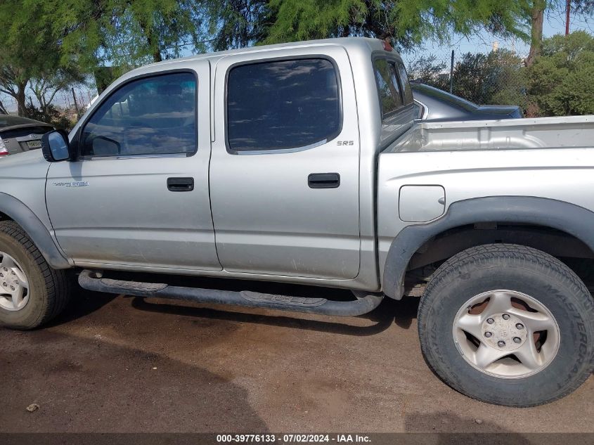 2001 Toyota Tacoma Double Cab Prerunner VIN: 5TEGN92N41Z783046 Lot: 39776133