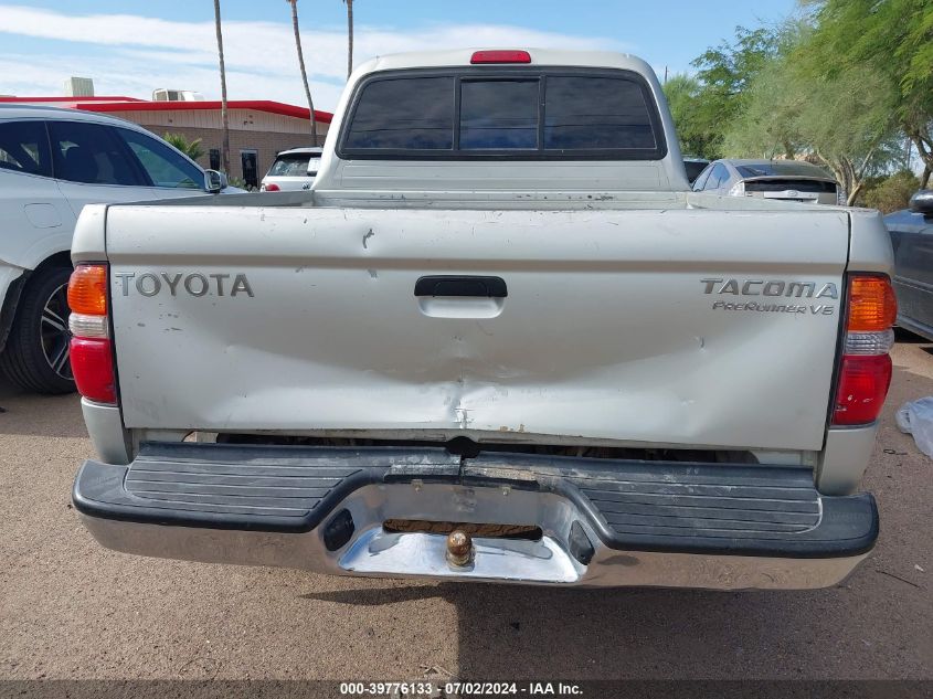 2001 Toyota Tacoma Double Cab Prerunner VIN: 5TEGN92N41Z783046 Lot: 39776133