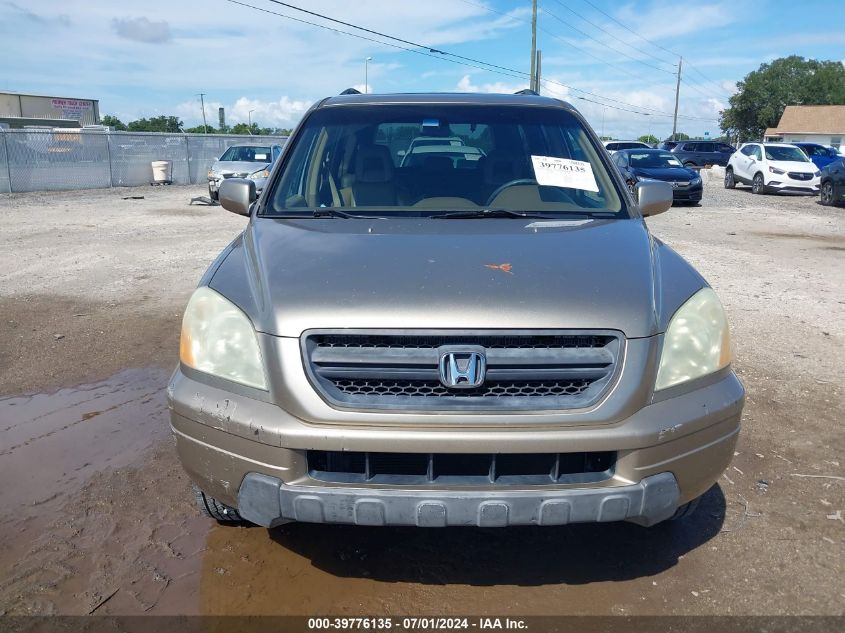 2005 Honda Pilot Ex-L VIN: 5FNYF18575B029365 Lot: 39776135