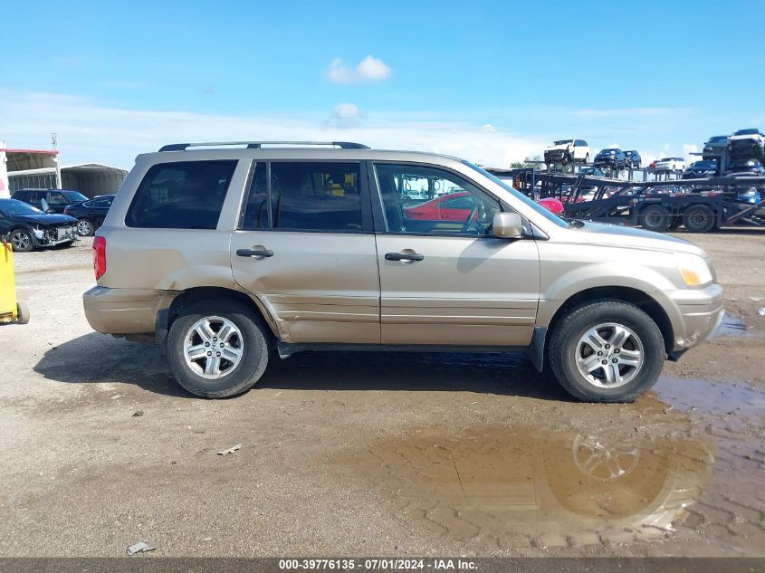 2005 Honda Pilot Ex-L VIN: 5FNYF18575B029365 Lot: 39776135